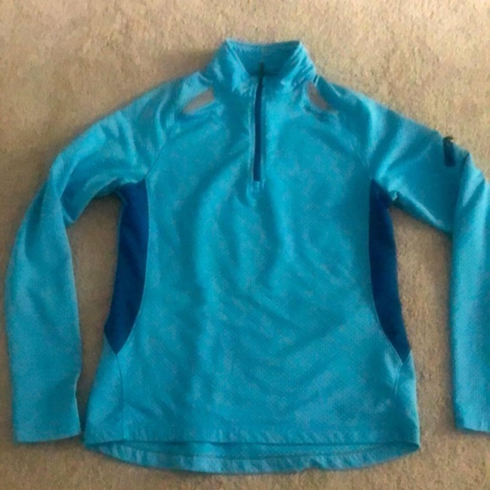 Saucony Reflective Half Zip Athletic Running Top shirt Small‎